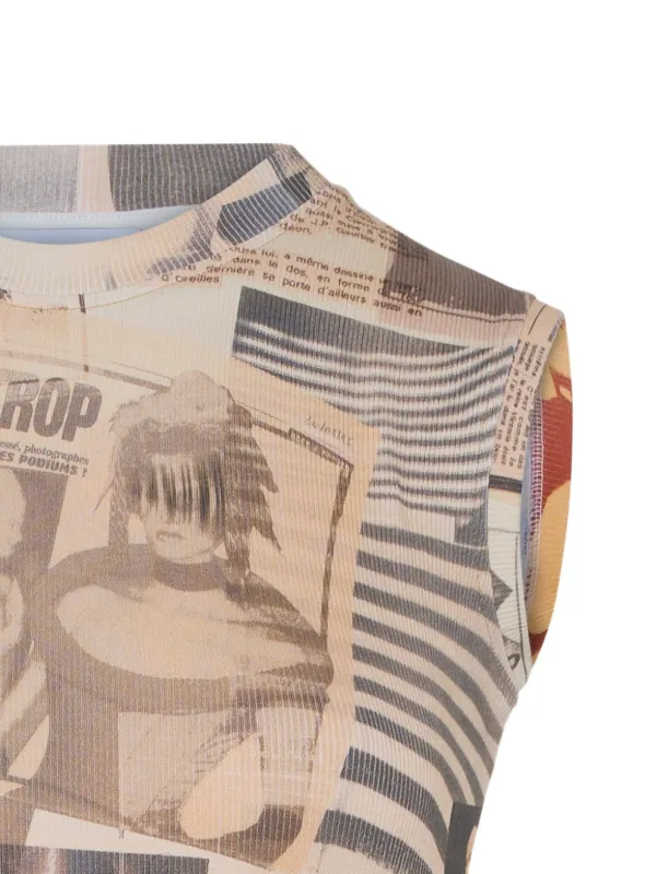 Jean Paul Gaultier プリント タンクトップ | ニュートラル | FARFETCH JP