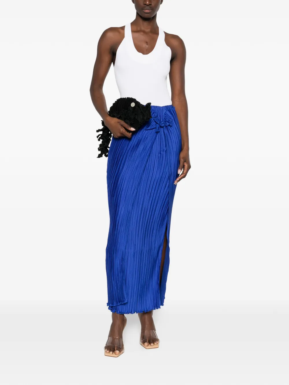 DAPHNE VALENTE x Louiza Theme maxi skirt - Blauw