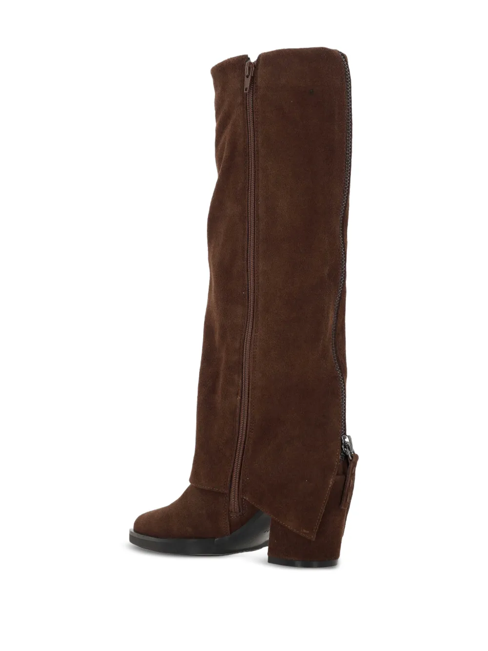 Elvio Zanon Laarzen met ritsdetail Bruin