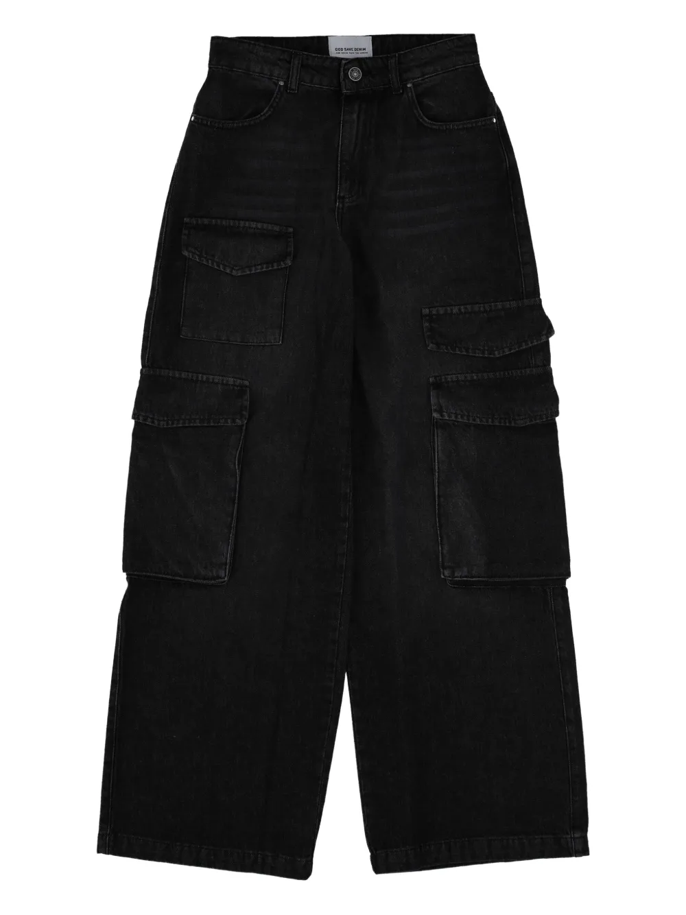GOD SAVE DENIM cargo jeans - Nero