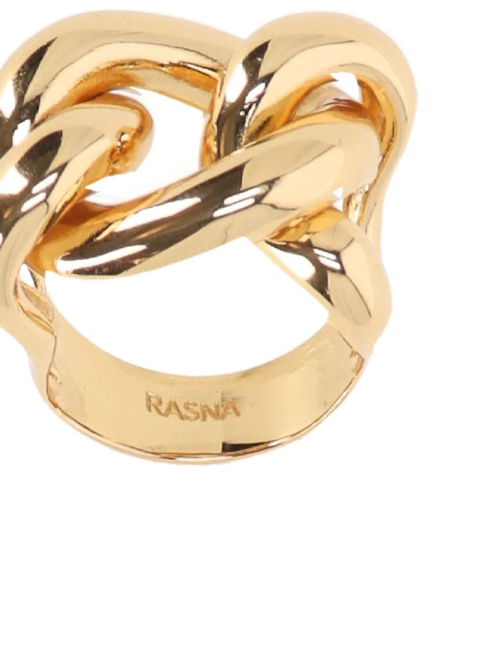 RASNA Unbreakable Bonds interwoven ring - Goud