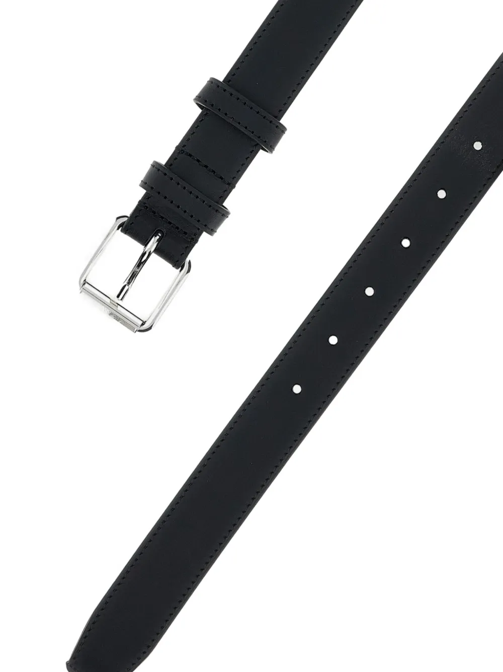 Comme Des Garçons Play perforated leather belt - Zwart