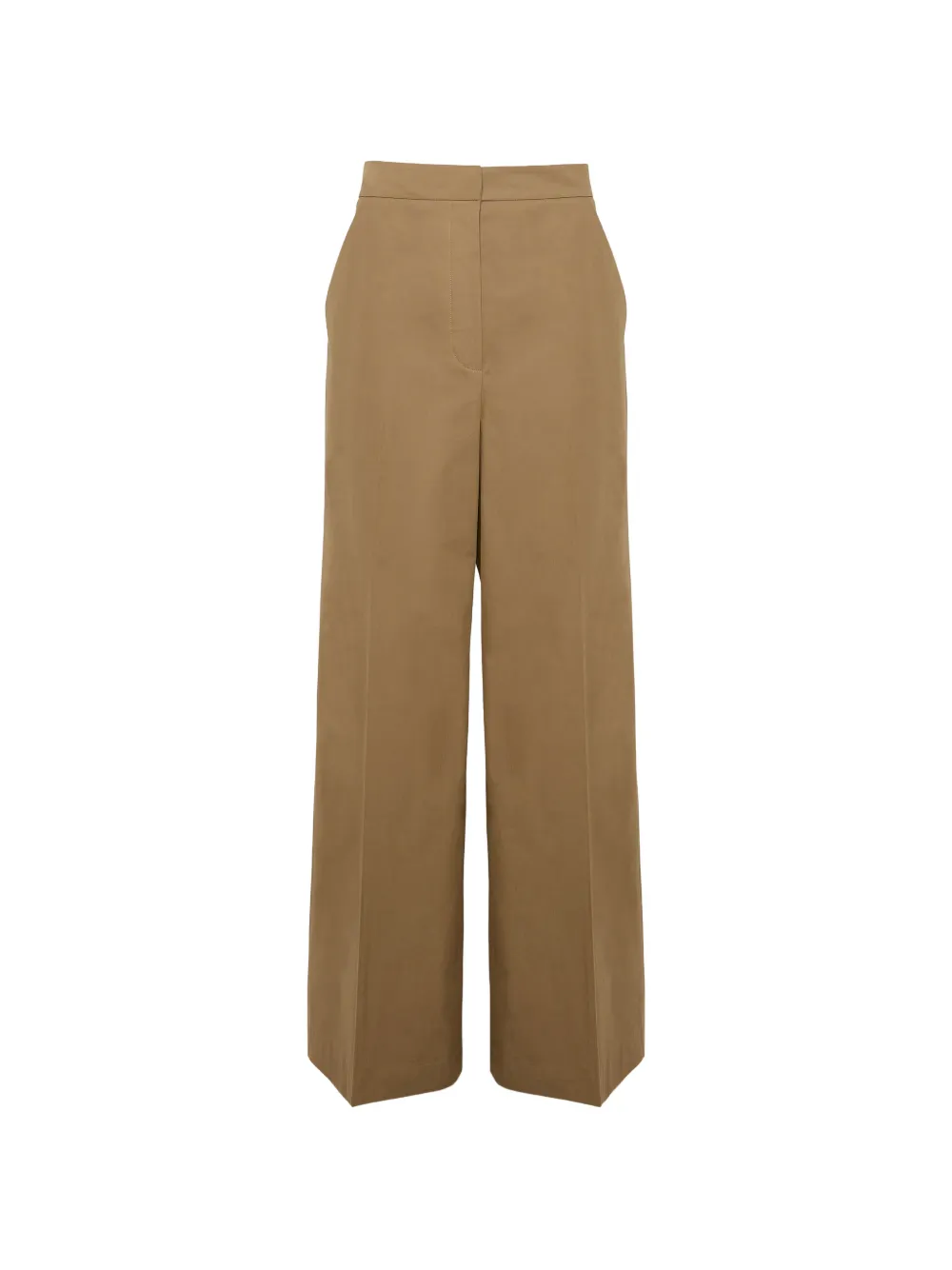 Yves Salomon Katoenen broek met wijde pijpen Beige
