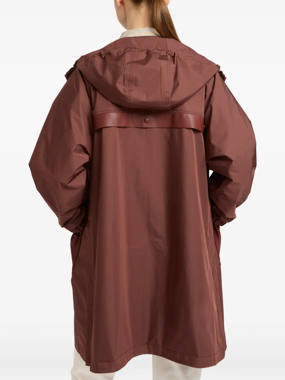 Yves Salomon Jas met capuchon Bruin