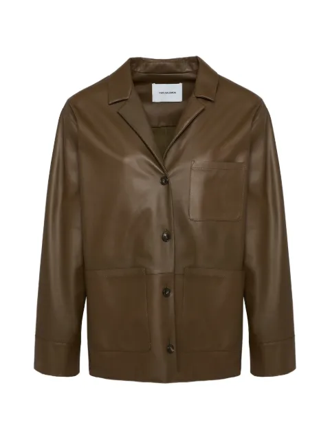 Yves Salomon pocket leather jacket
