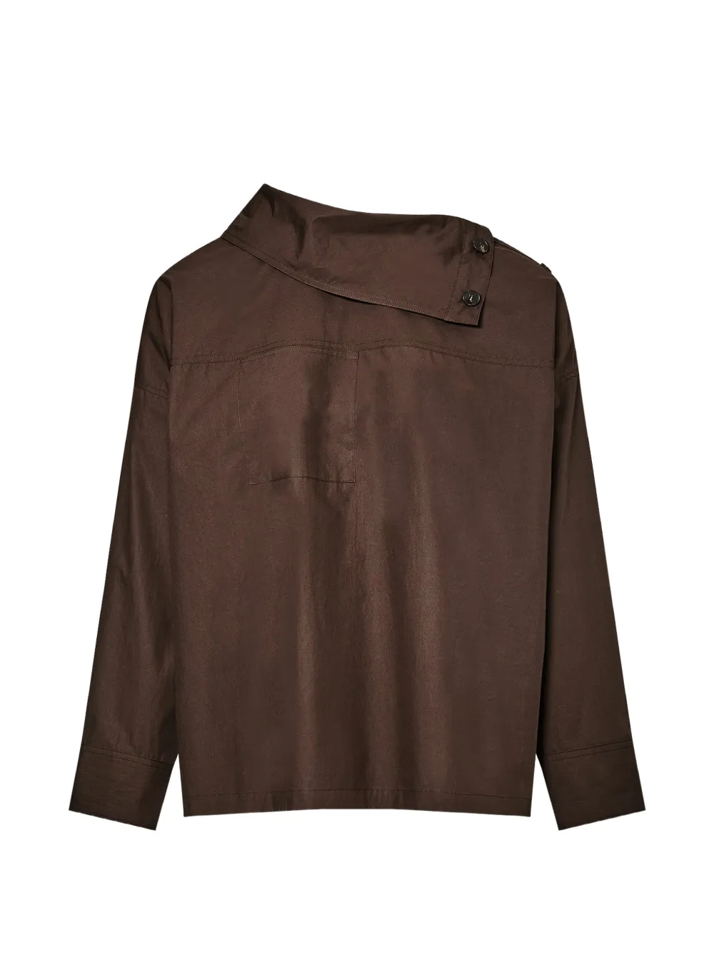 Yves Salomon Blusa con scollo a imbuto - Marrone