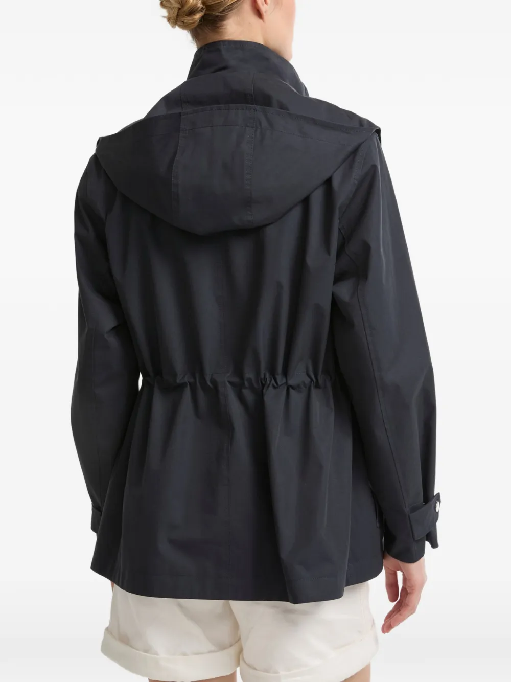 Yves Salomon Parka met capuchon Blauw