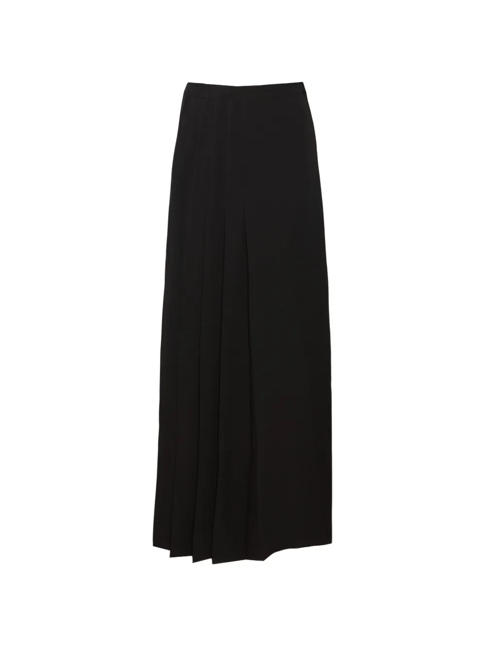 Yves Salomon pleated maxi skirt - Nero