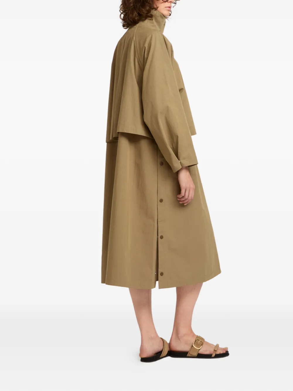 Yves Salomon Oversized jas Bruin