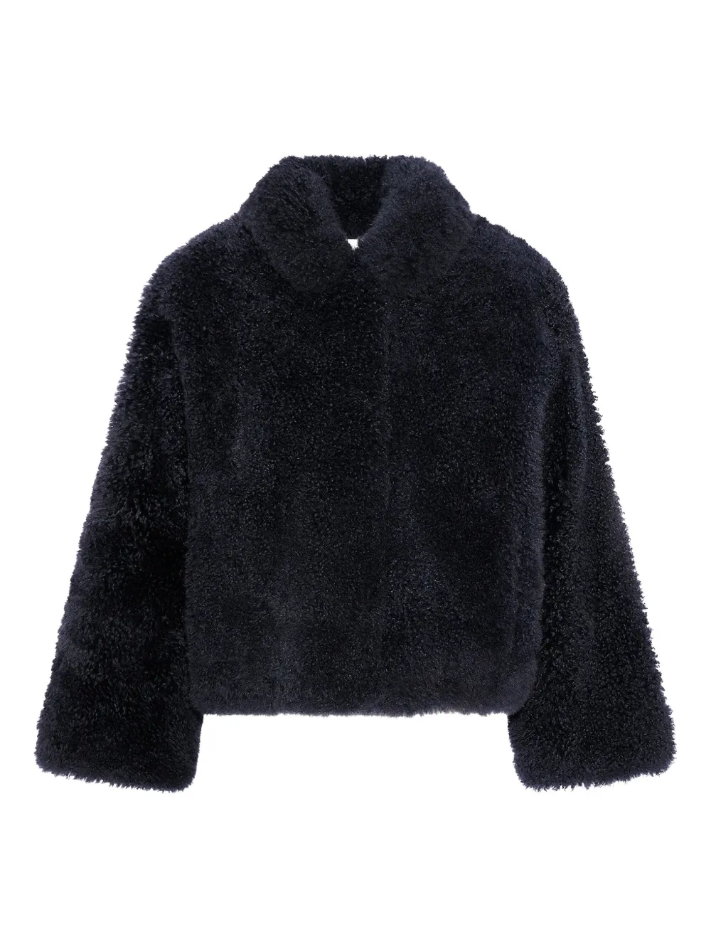 Yves Salomon Giacca a collo alto - Blu