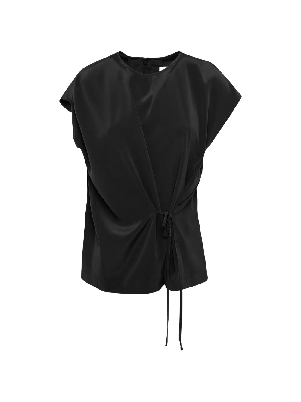 Yves Salomon Top met strikdetail Zwart