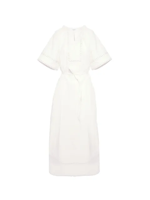 Yves Salomon vestido midi manga corta
