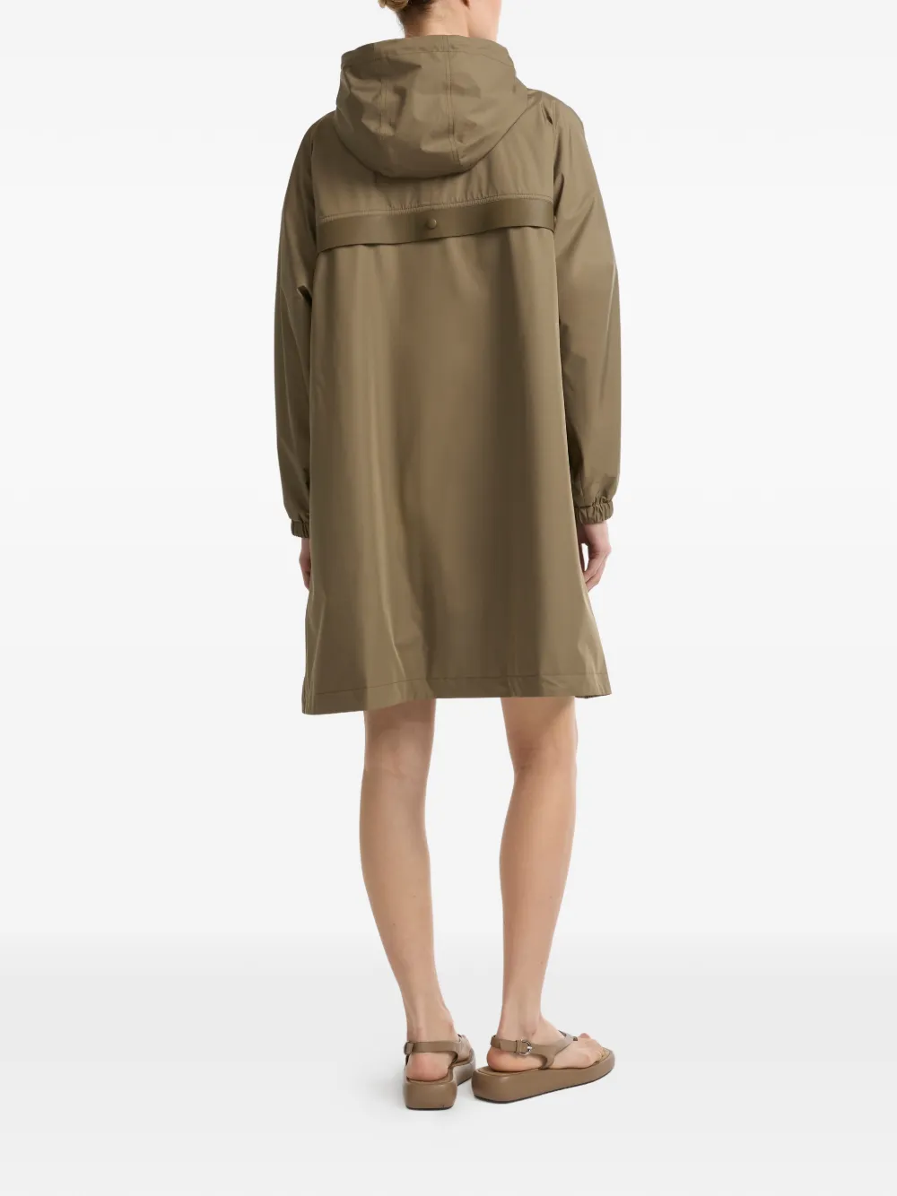  Yves Salomon Hooded Coat - Green 