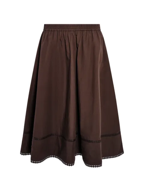 Yves Salomon elastic-waistband midi skirt