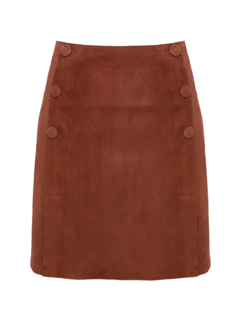 Yves Salomon Dubbelzijdige mini-rok met knopen