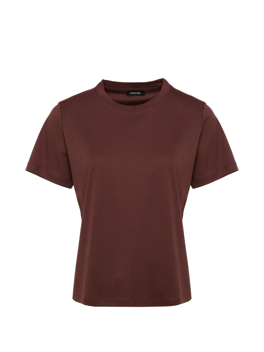 Yves Salomon interlock T-shirt - Marrone