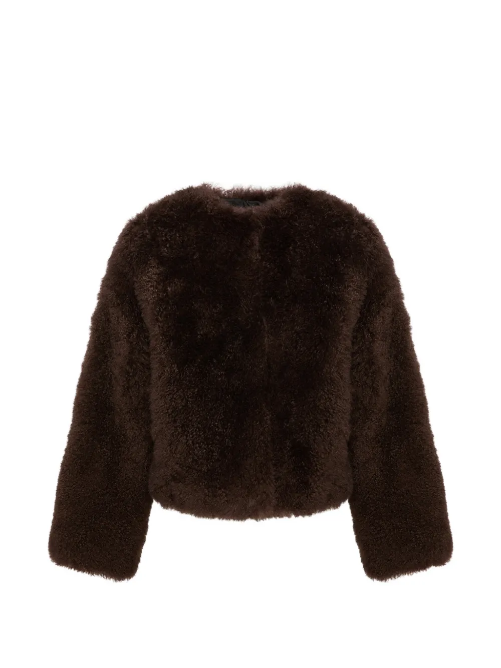 Yves Salomon Giacca con tasche - Marrone