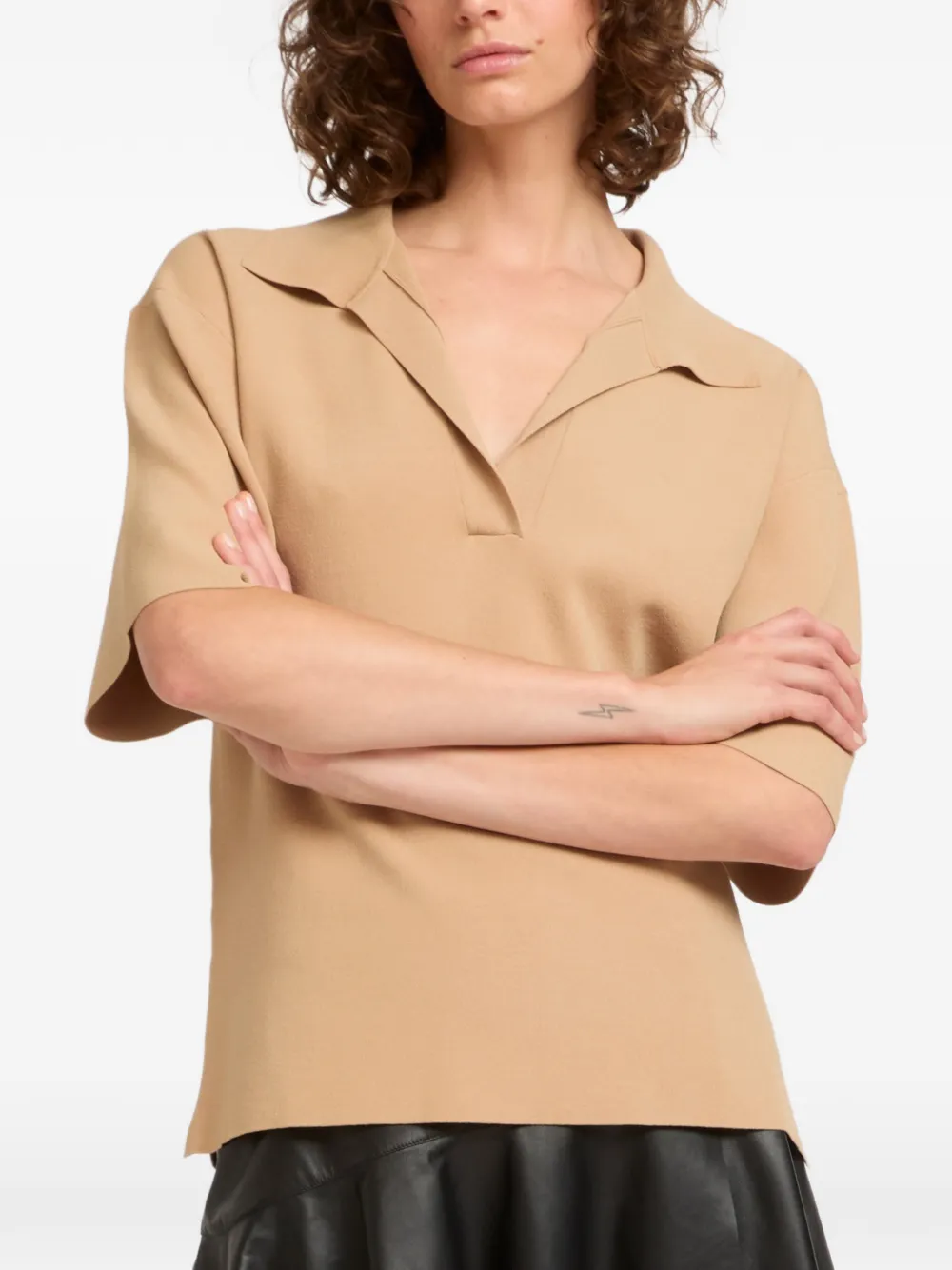  Yves Salomon Knitted Top - Neutrals 