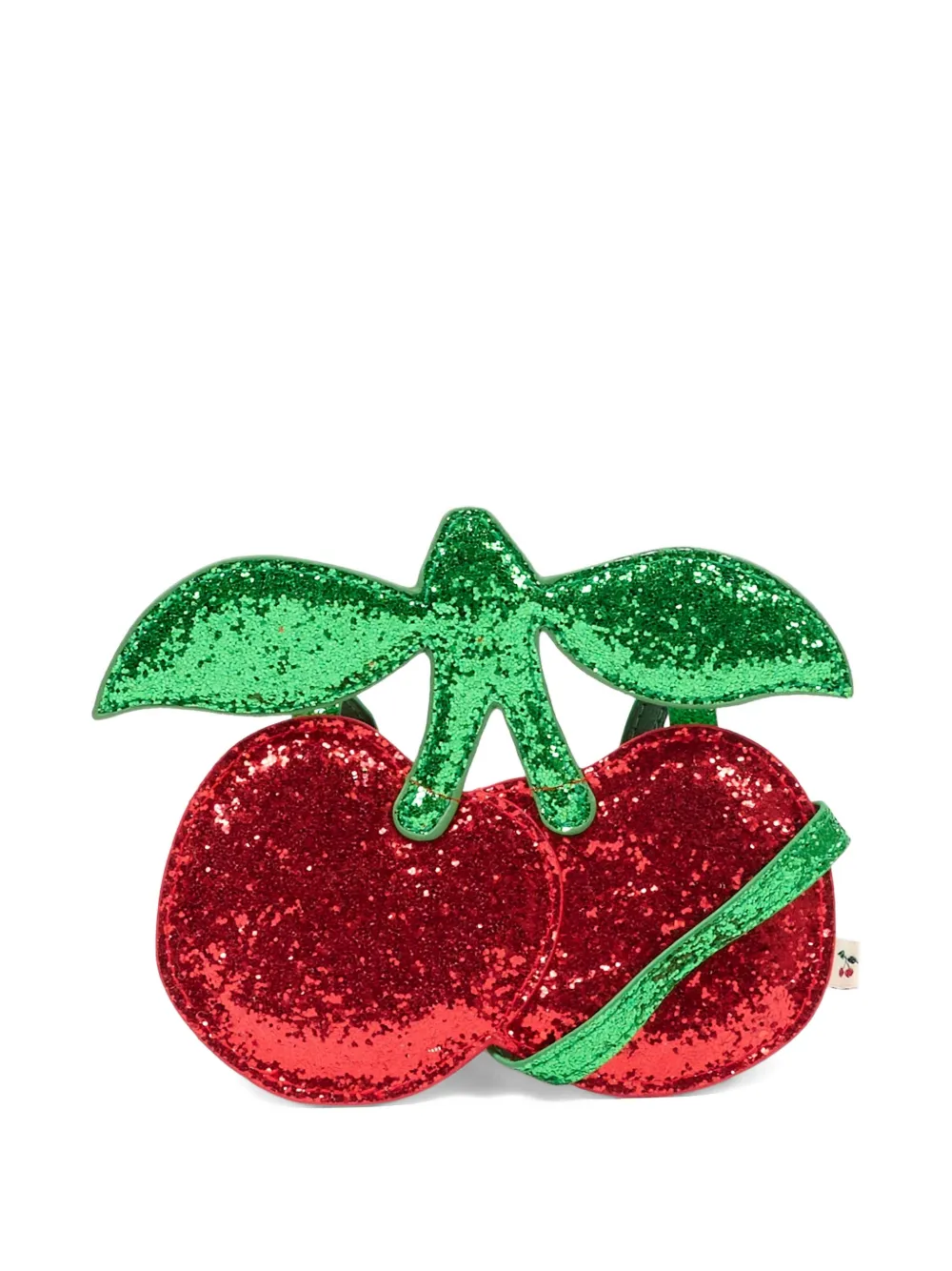 Konges Sløjd glitter cherry casual shoulder bag - Rosso