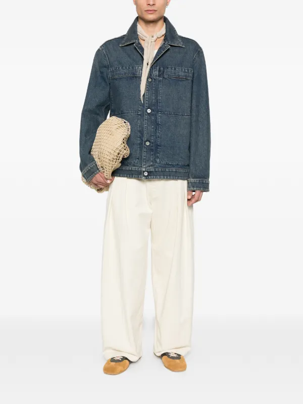 Jil Sander ボタンポケット デニムジャケット | ブルー | FARFETCH JP