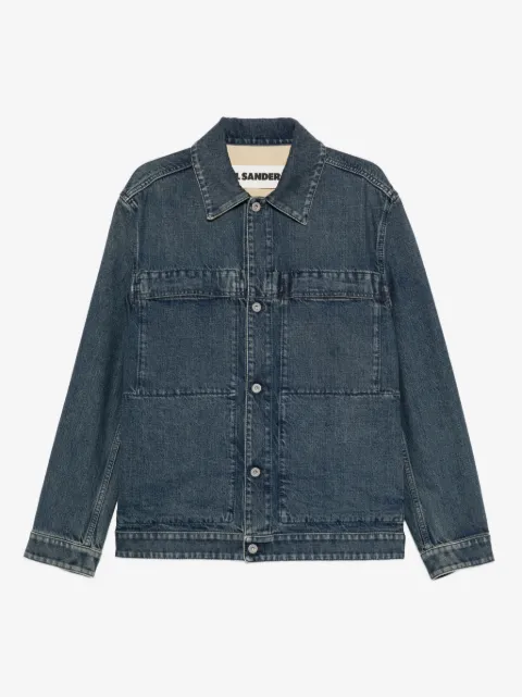 Jil Sander button pocket dnim jacket