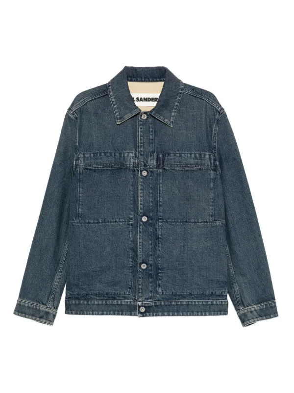 Jil Sander ボタンポケット デニムジャケット | ブルー | FARFETCH JP