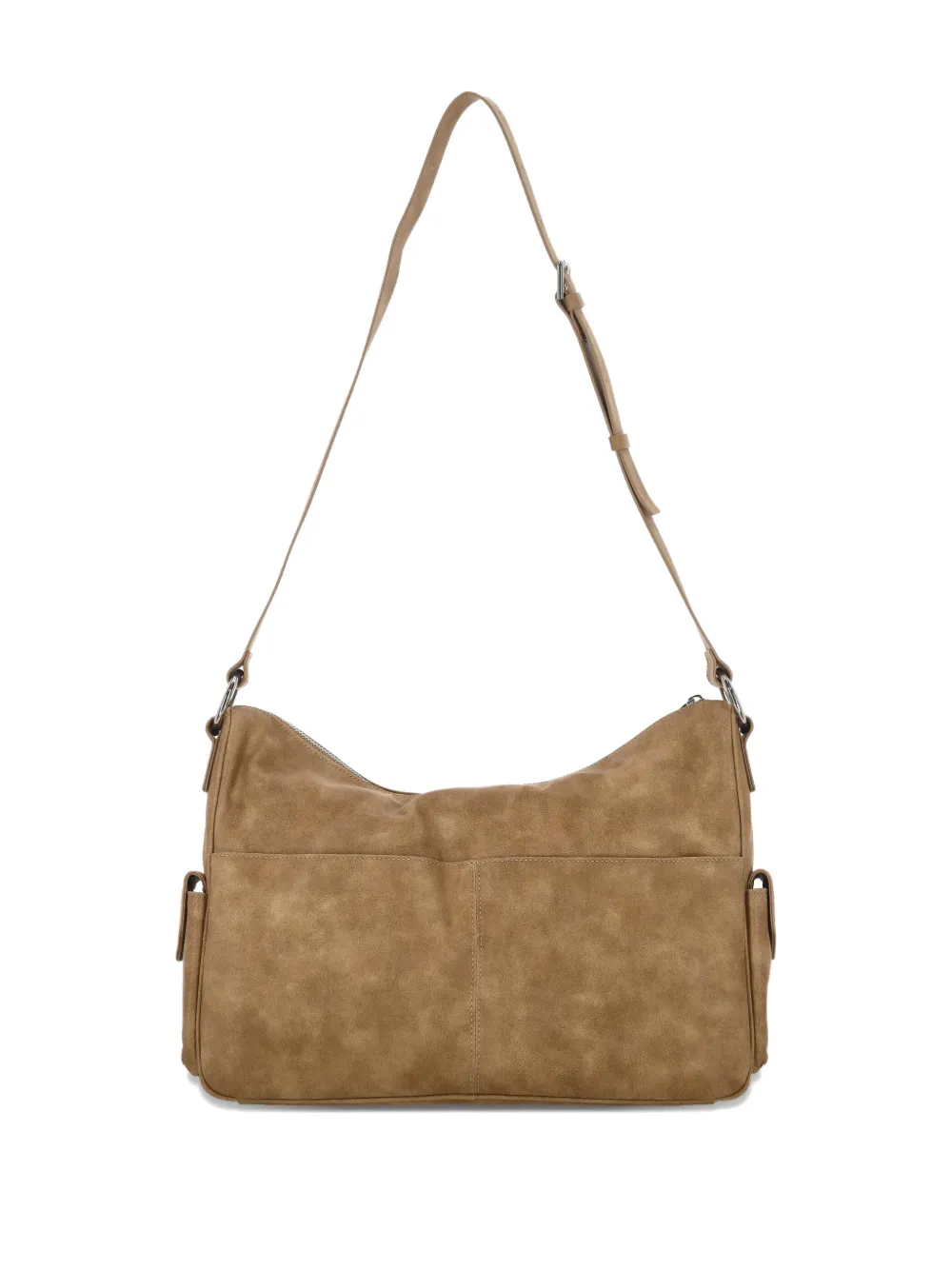 Stand Oil Joey Buckle-strap Pocket Crossbody Bag In Brown