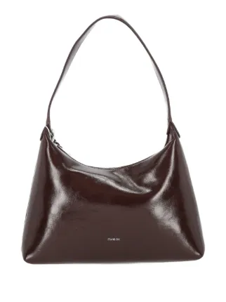 STAND OIL Zip logo-print Shoulder Bag | Brown | FARFETCH