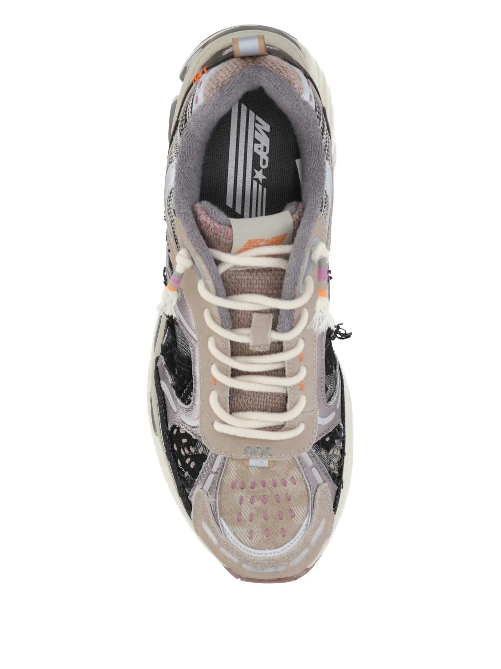 MARIPE Star Melrose Hicho Grey patchwork sneakers Grijs