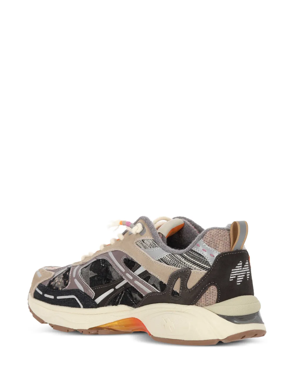 MARIPE Star Melrose Hicho Grey sneakers met patchwork Grijs