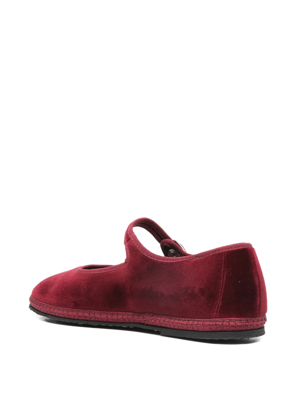 piedattere Mary Jane espadrilles Rood