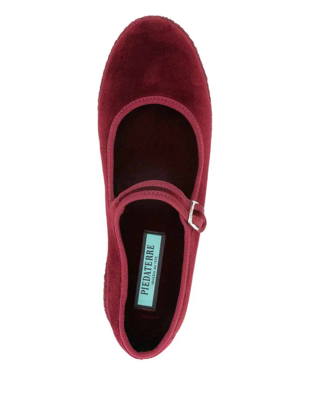 piedattere Mary Jane espadrilles Rood