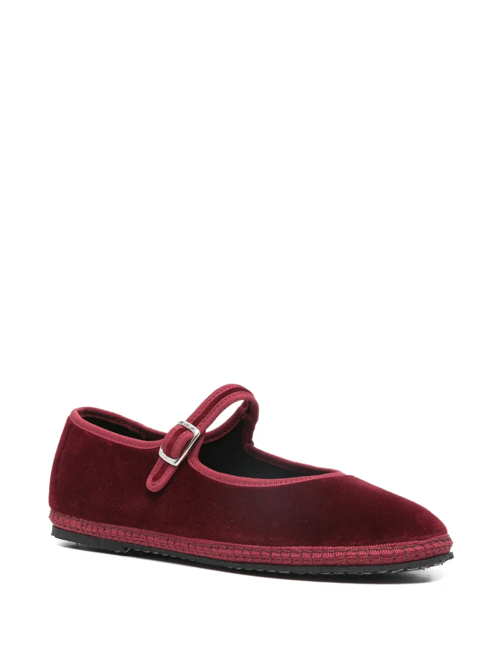 piedattere Mary Jane espadrilles Rood