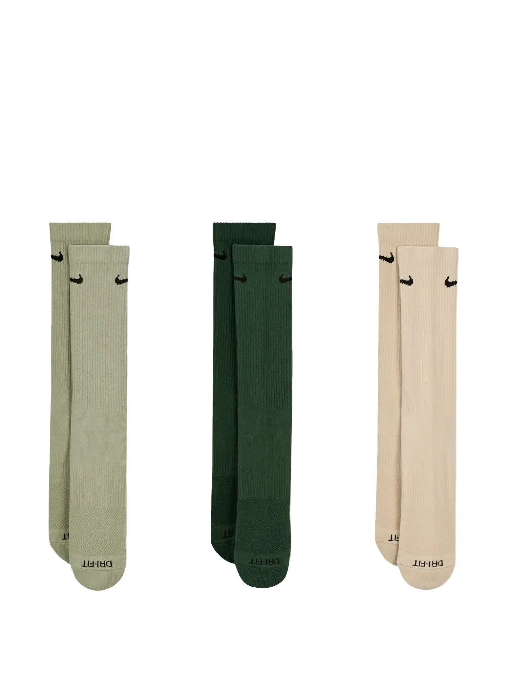 Nike Ribbed Socks Set (set Of Three) In Multi