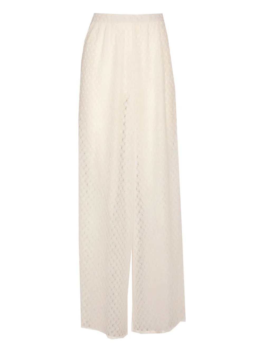Missoni Raschel-knit wide-leg trousers - Bianco