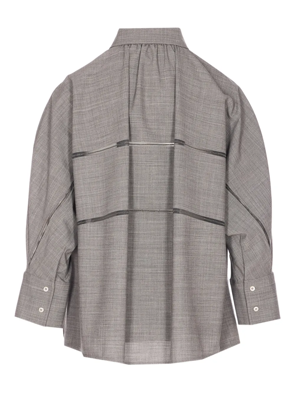 Fabiana Filippi front-button shirt - Grijs