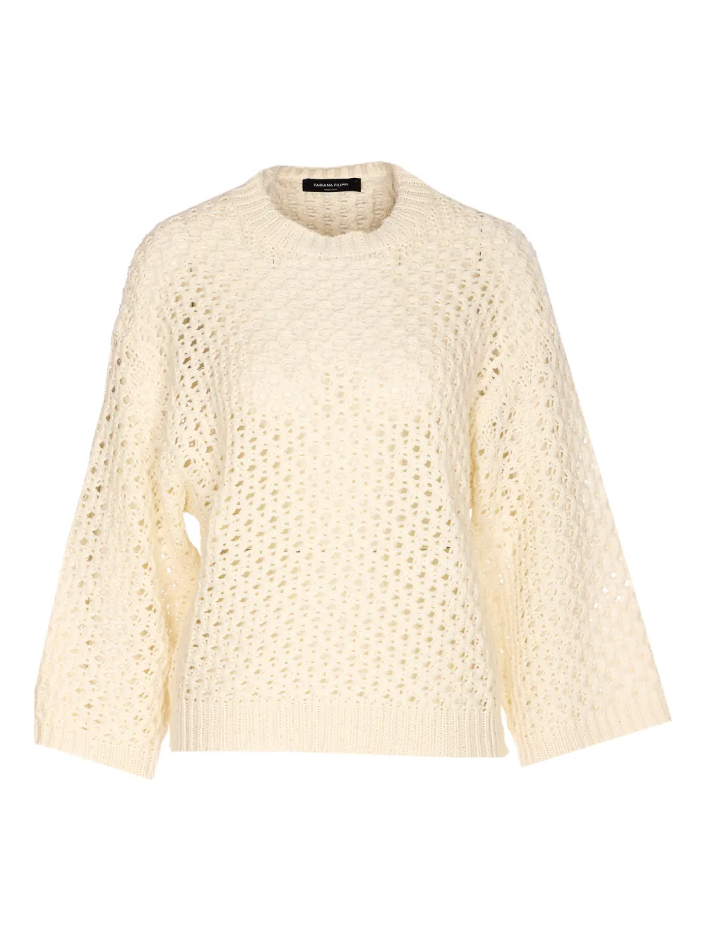 Fabiana Filippi sequin-detail crew-neck sweater - Bianco
