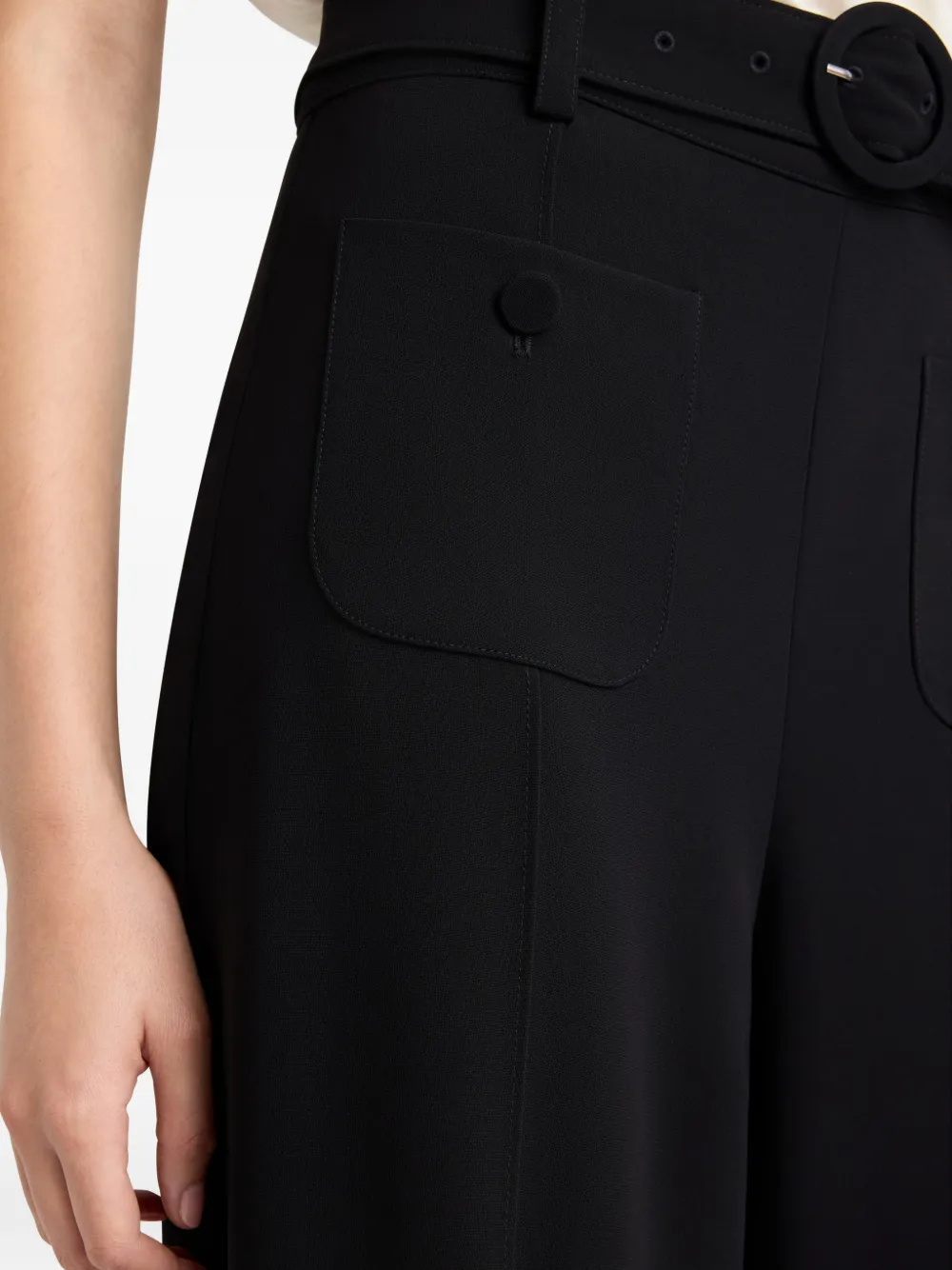 Cinq A Sept Renea broek met ceintuur Zwart