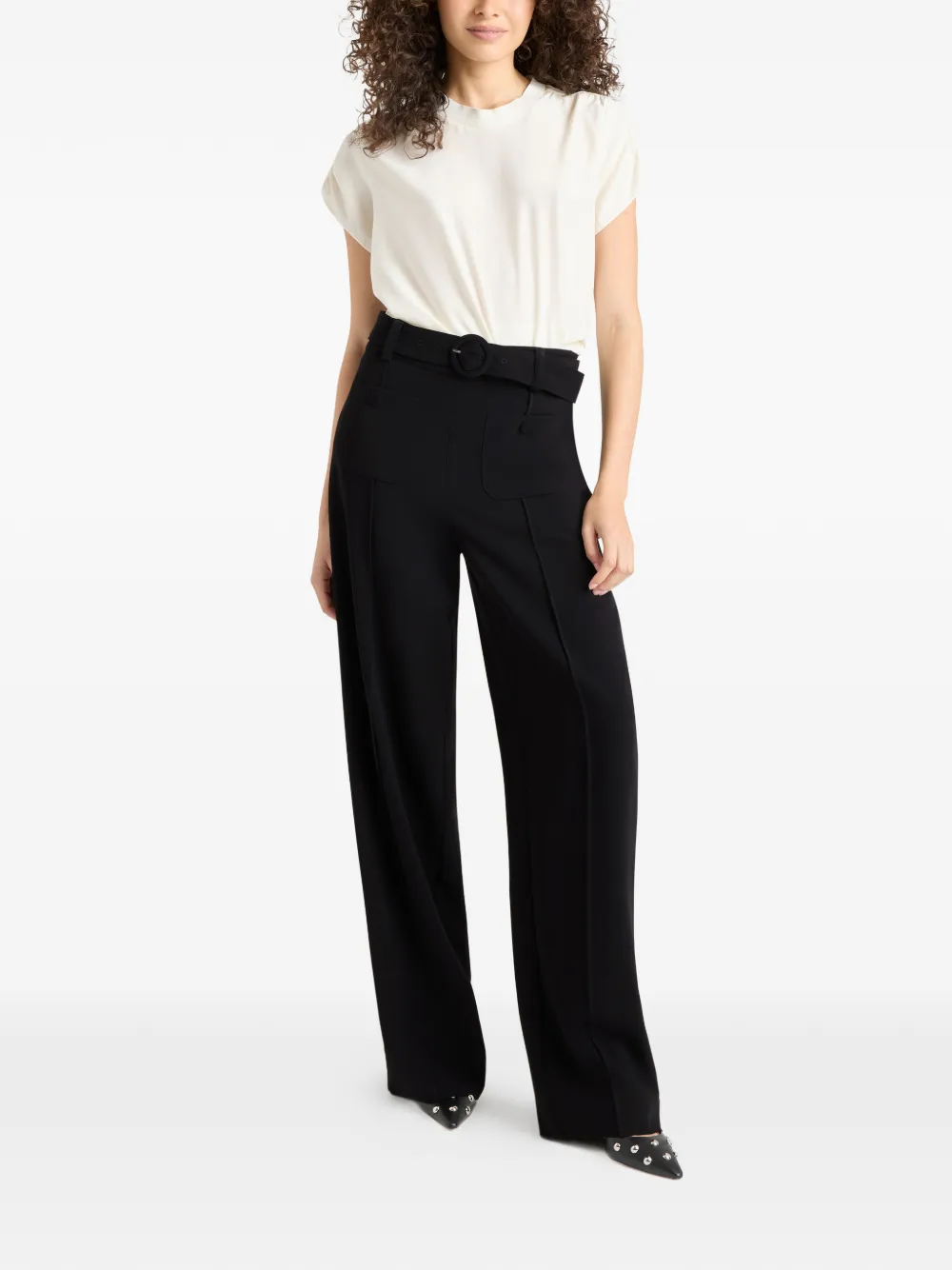 Cinq A Sept renea belted trousers - Nero