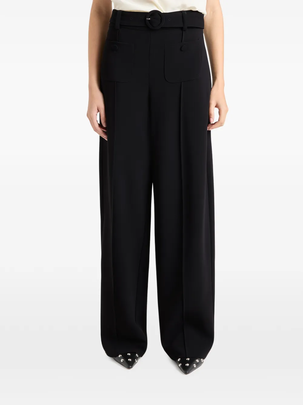  Cinq A Sept Renea Belted Trousers - Black 