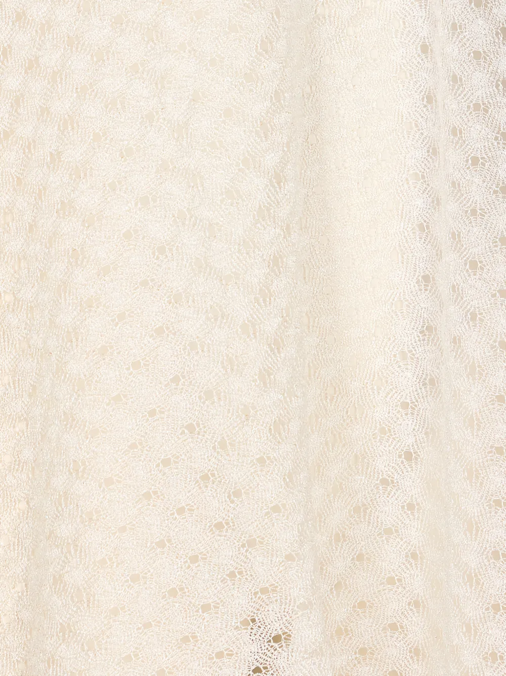 Missoni Raschel gebreide tuniek met korte mouwen en V-hals Wit