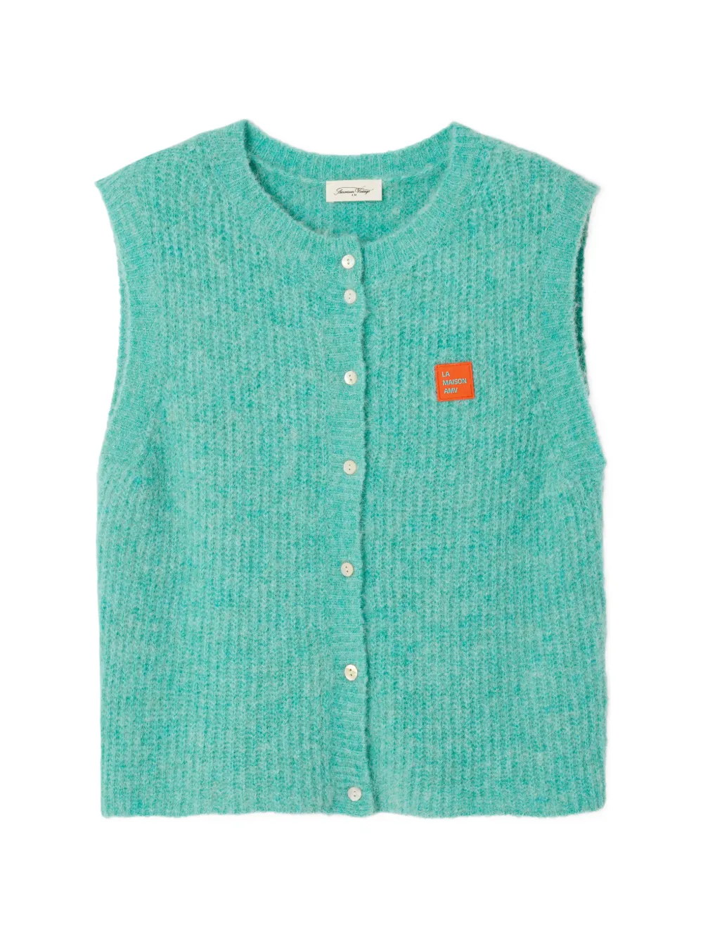 American Vintage East sleeveless cardigan - Verde