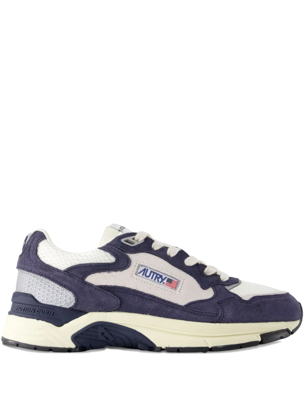 Autry Hyperway low-top round-toe sneakers | Blue | Image 1