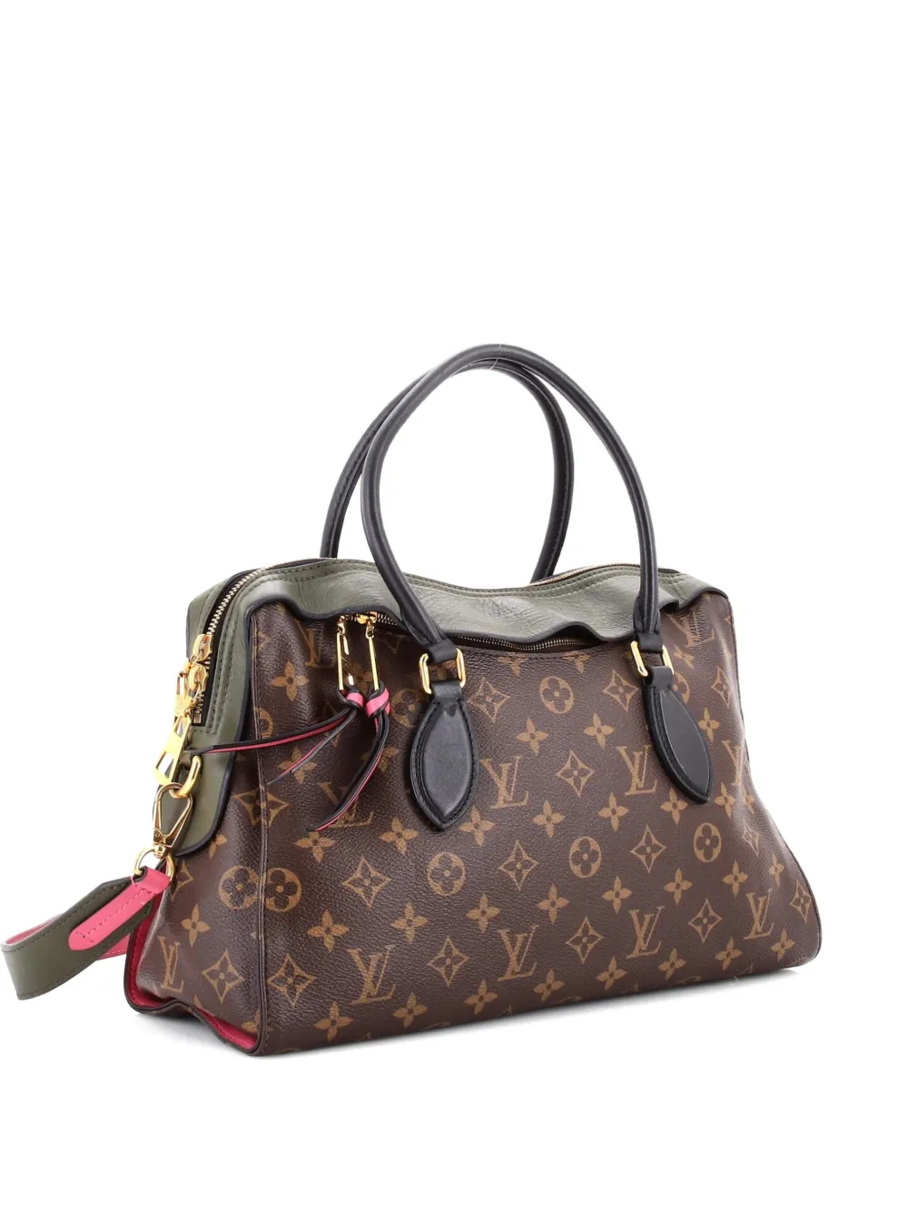 Louis Vuitton Pre-Owned Tuileries Handbag Monogram Canvas with Leather satchel - Marrone