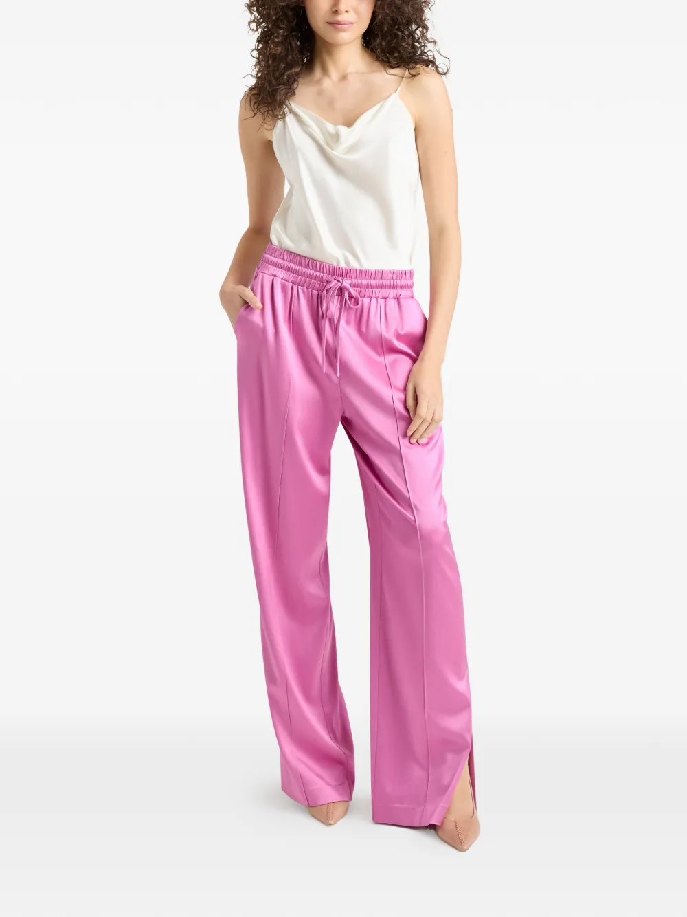  Cinq A Sept Damoni Drawstring Split Trousers - Pink 