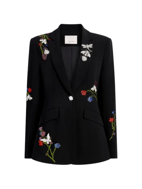Cinq A Sept floral-embellished cheyenne blazer