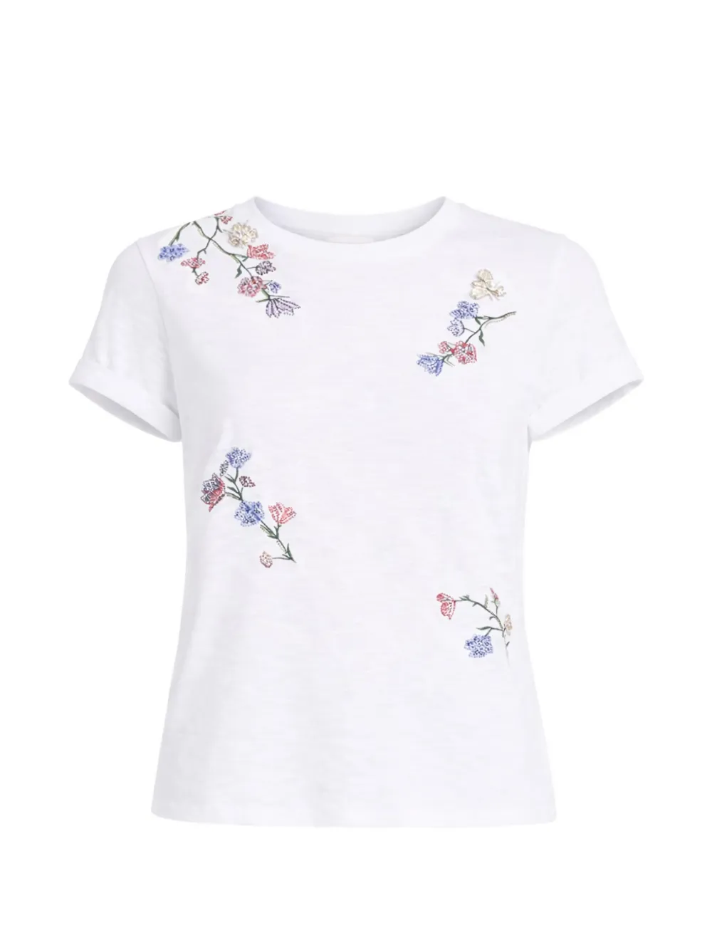 Cinq A Sept floral whispering vines bree T-shirt - Bianco