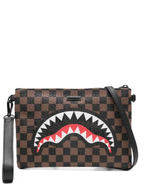 Sprayground chessboard shark clutch