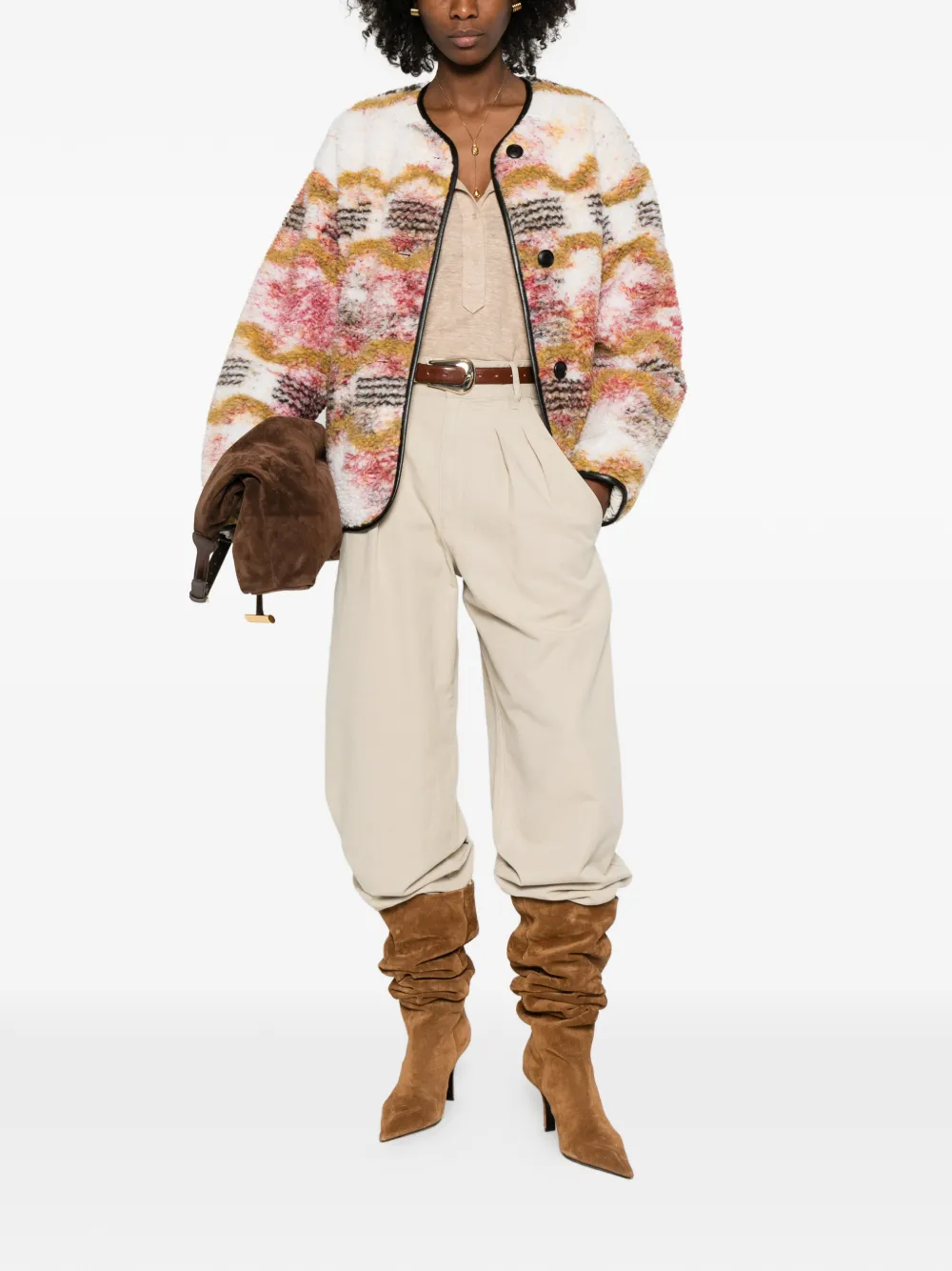 MARANT &Eacute;TOILE Nadine pleated trousers - Beige