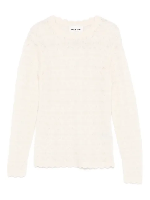 MARANT ÉTOILE Leonette openwork scalloped sweater